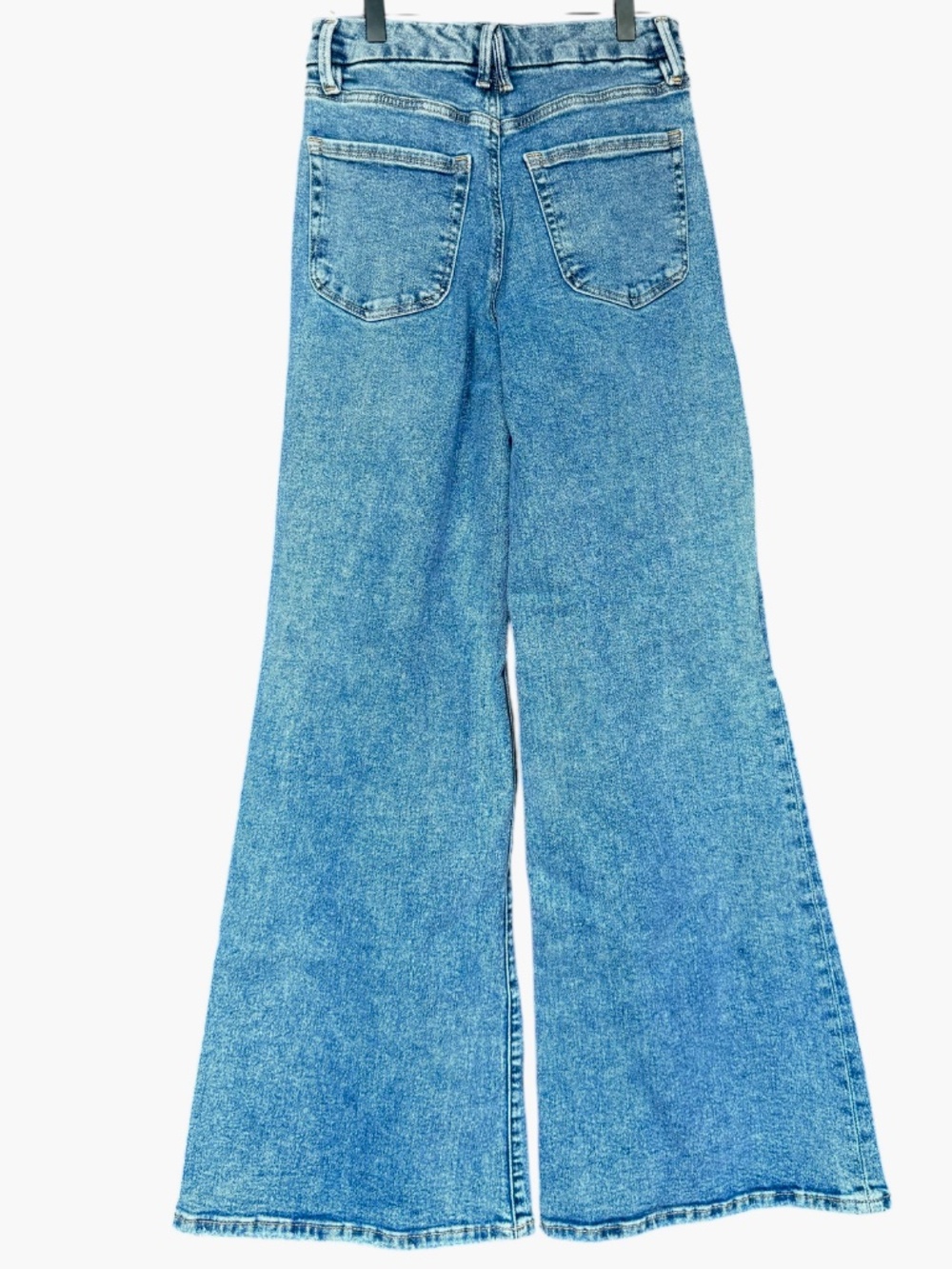 Good American Good Waist Palazzo Seamed Jeans Sz 28 - Picture 8 of 13